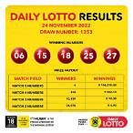 lottery today number